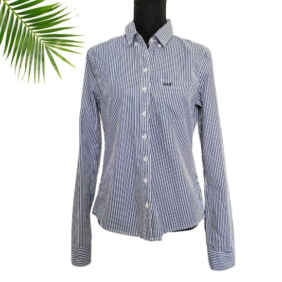 Arbecrombie & Fitch Tops - Abercrombie & Fitch Womens Striped Button Down EUC